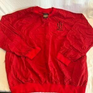 Vintage TSI Indiana University Hoosiers crewneck windbreaker size extra large xl